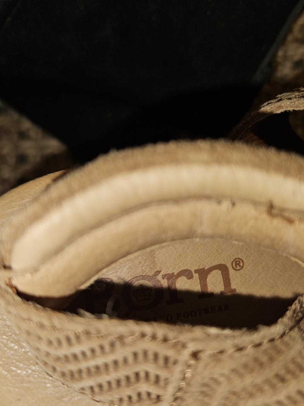 Born Tan Suede Wedge Sandals - Picture 3 of 6